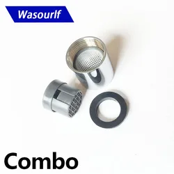 WASOURLF Combo M16 Female Thread Tap Aerator Faucet Bubble Brass Basin Kitchen Accessories Bathroom Part Fittings Water Saving