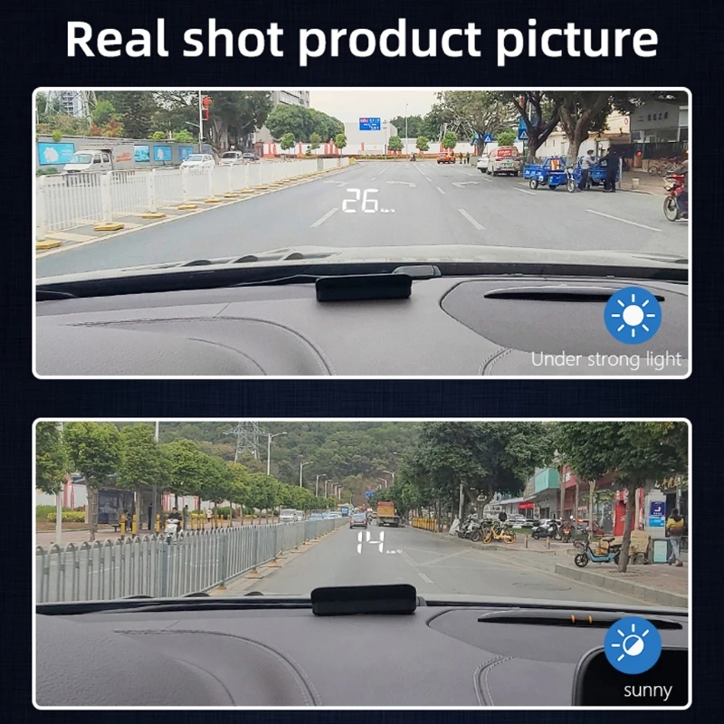2025 New M3 Newest HUD Head-Up Display OBD2 Model Car-Styling Overspeed Warning Windshield Projector Alarm System Universal Auto - Image 2