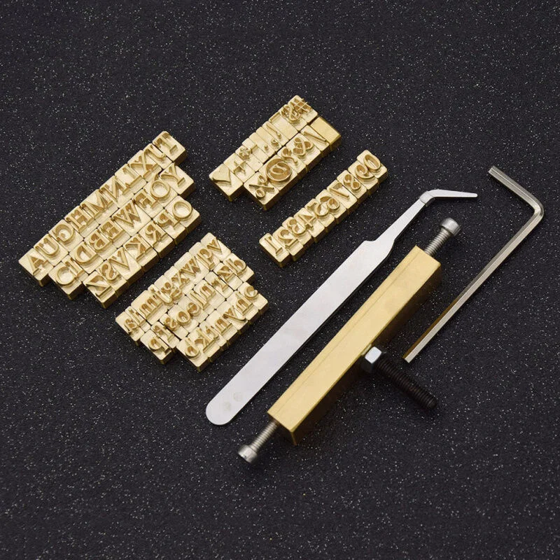 Brass flexible letters, CNC engraving mold,Character mold,hot foil stamping alphabet