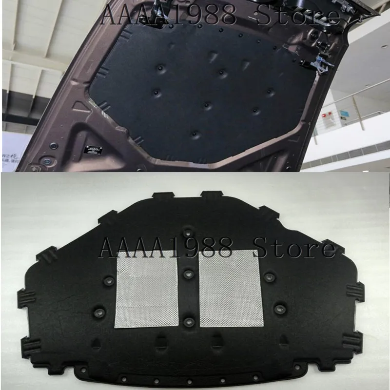 2008-2013 for BMW X5 X6 E70 E71 Heat Sound Insulation Cotton Front Hood Engine Firewall Mat Pad Cover Noise Deadener