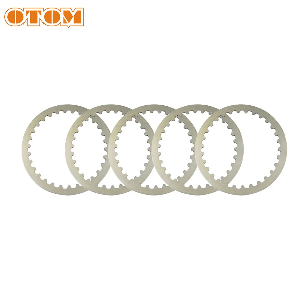 OTOM Motorcycle 5 Pcs Clutch Steel Sheet Plates Engine Friction Disc For ZONGSHEN NC250 250cc Motocross Accessories Dirt Bikes