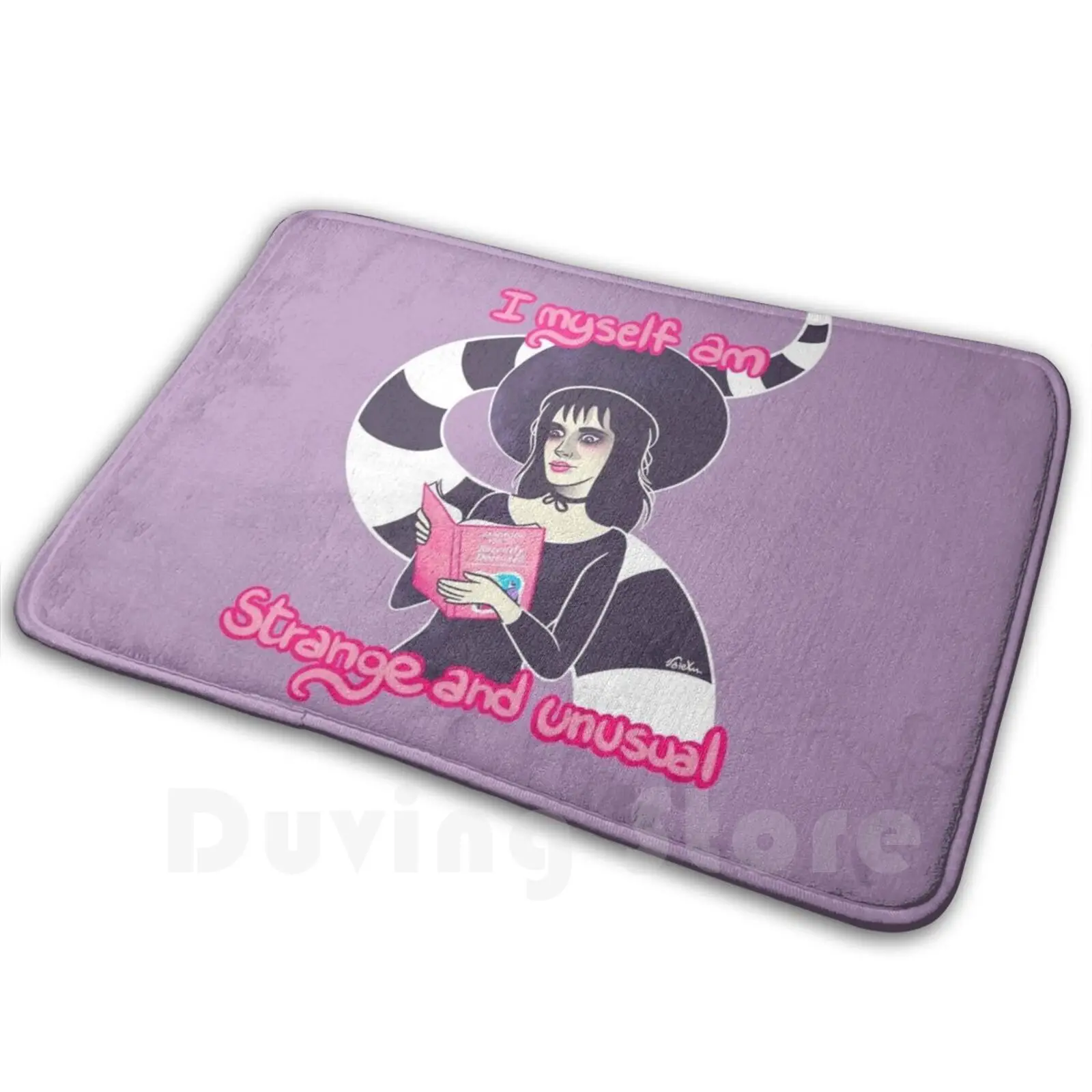 Lydia Deetz Carpet Mat Rug Cushion Soft Non-Slip Lydia Deetz Winona Ryder Tim Burton Goth Dark Book Recently Deceased