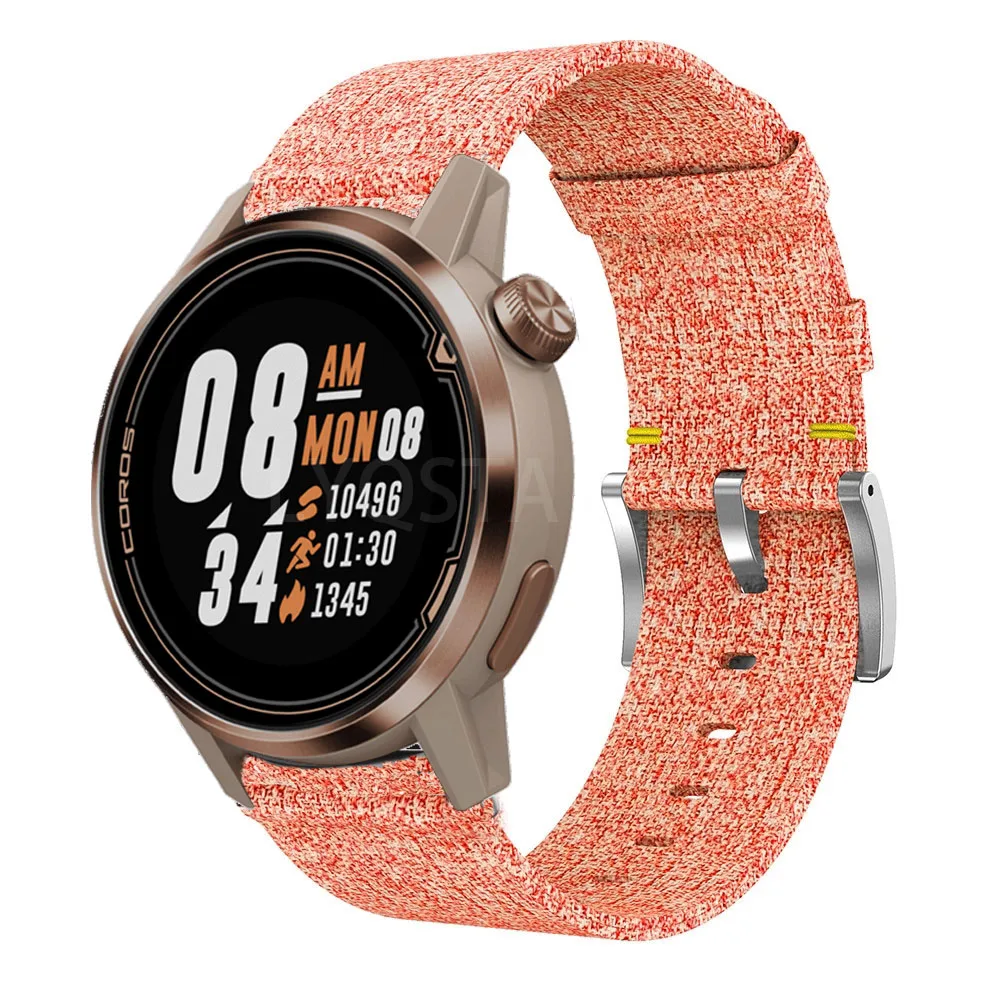 Inteligentny zegarek nylonowy pasek z płótna do COROS APEX Pro/42mm 46mm/tempo 2 20 pasek do zegarka 22mm szybko zainstalować akcesoria do opasek na rękę