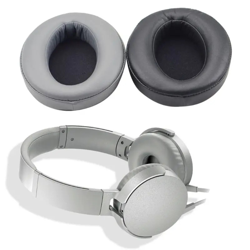 1Pair Leather Earpads Ear Cushion Cover for So-ny MDR-XB950AP Wired Headphone Dropshipping