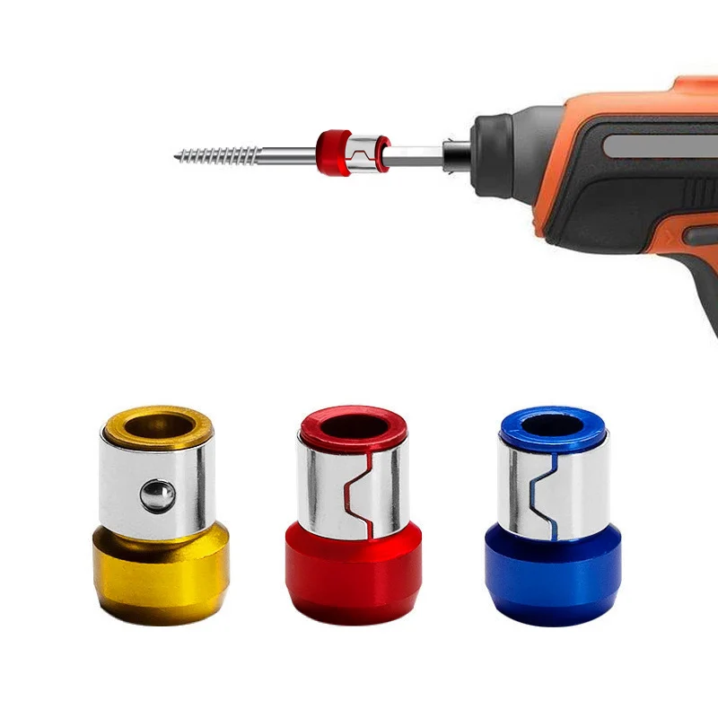 6.35mm Universal Magnetic Ring Alloy Magnetic Ring Screwdriver Bit Anti-corrosion Strong Magnetizer Drill Bit Magnetic Ring Tool