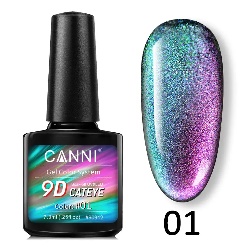 CANNI 9D Cat Eyes Galaxy Magnetic Gel Polish Venalisa Supply Magic Effect Cat Eye Nail Manicure LED Enamel UV Gel Nail Polish