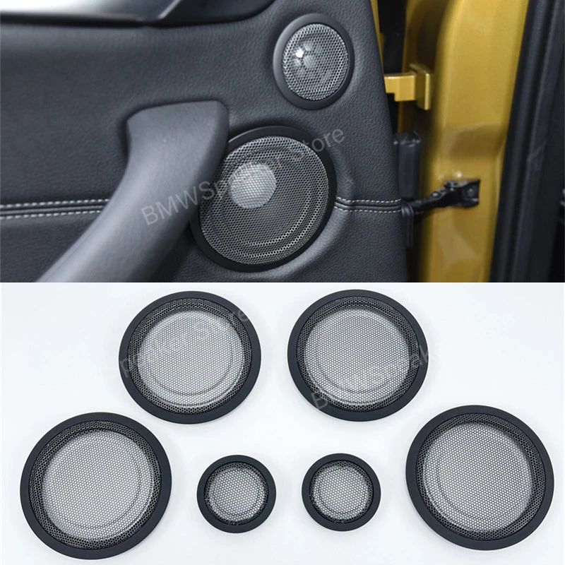 Car Door Tweeter Midrange Speakers Cover For BMW F30 F31 F34 F52 F48 F15 F16 F39Series Treble Audio loudspeaker Horn Accessories