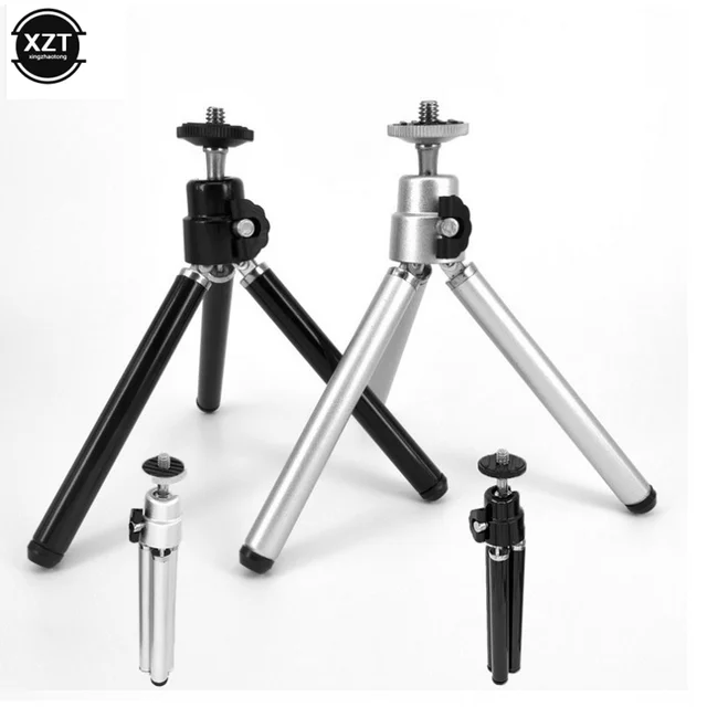 Mini składany statyw do iPhone'a 7 8 plus do telefonu Samsung Xiaomi z klipsem Uniwersalny statyw do montażu na stojaku Rozciągliwy do Gopro