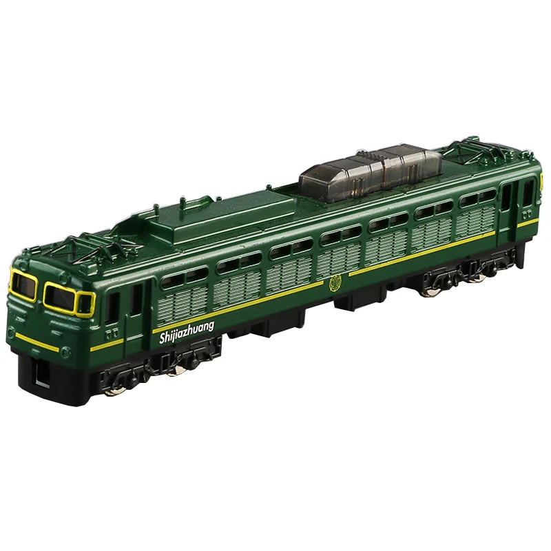 Alloy Retro Nostalgic ไอน้ำรถไฟรุ่น1:87รถไฟความเร็วสูงของเล่น,double-Headed รถไฟ,ของขวัญเด็ก,จัดส่งฟรี