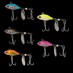 7g 10g 14g Rotating Metal VIB vibration Bait Spinner Spoon Fishing Lures Jigs Trout Winter Fishing Hard Baits Tackle Pesca