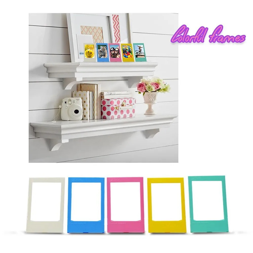 ملصقات ملونة لـ Fujifilm Instax Mini ، ألبوم الصور ، إطارات الصور ، قلم تحديد ، كاميرا فورية ، ورق أفلام ، 11 ، 8 ، 9 ، 25 ، 50 ، 7s