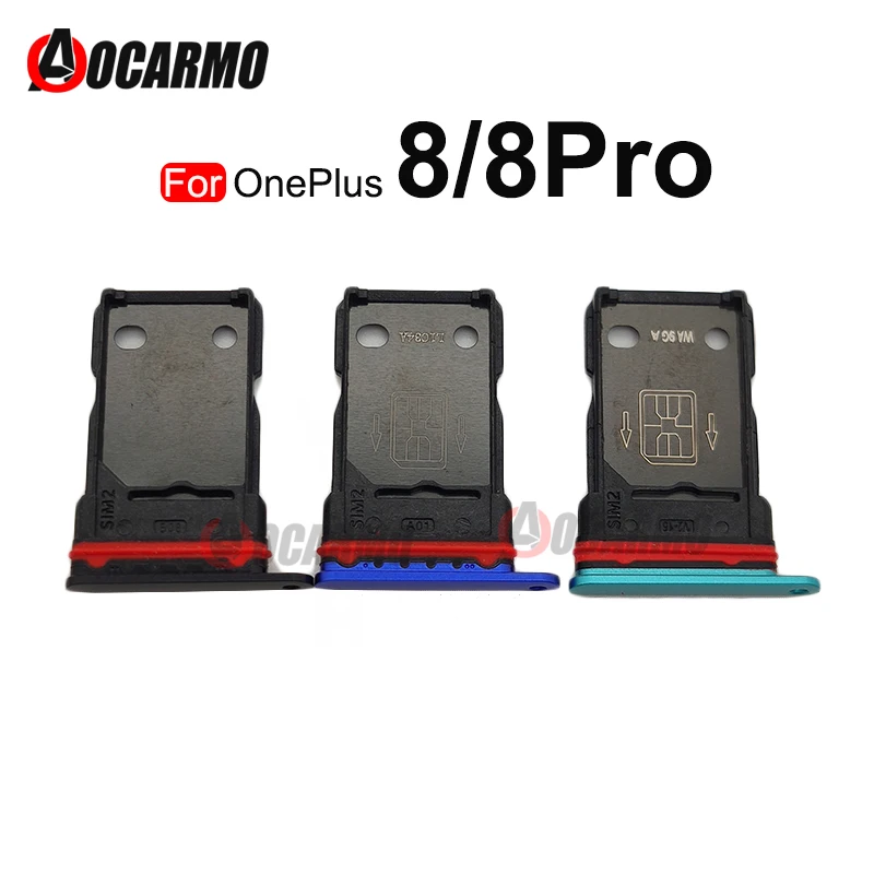 SIM Tray Dual Sim Card Holder Slot For OnePlus 8 Pro 8Pro Replacement Part