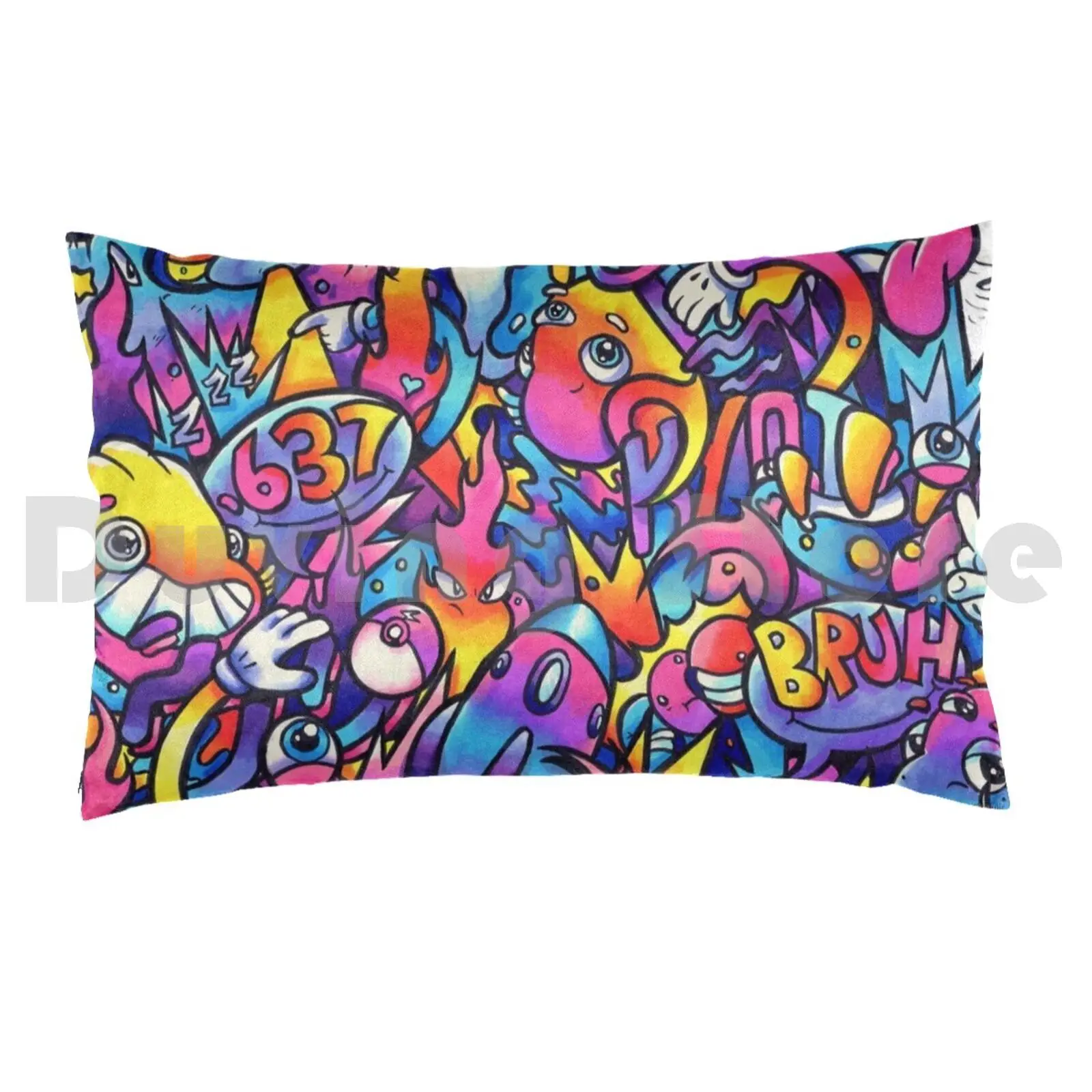 K Y O T O D R E A M S كيس وسادة الفنان خربش خربش الفن Vexx Vexx Art Gawx Gawx Art Copic Copic #2