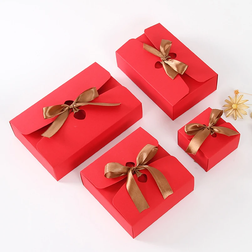 20 pcs paper box gift Kraft boxes with ribbon,wedding favor boxes baby shower favor boxes party gift boxes