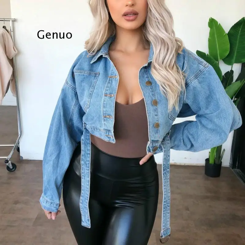 

Autumn Women Denim Jacket for Women Coat Jacket Single Breasted Short Denim Female Jacket Coats 2021 Clothing