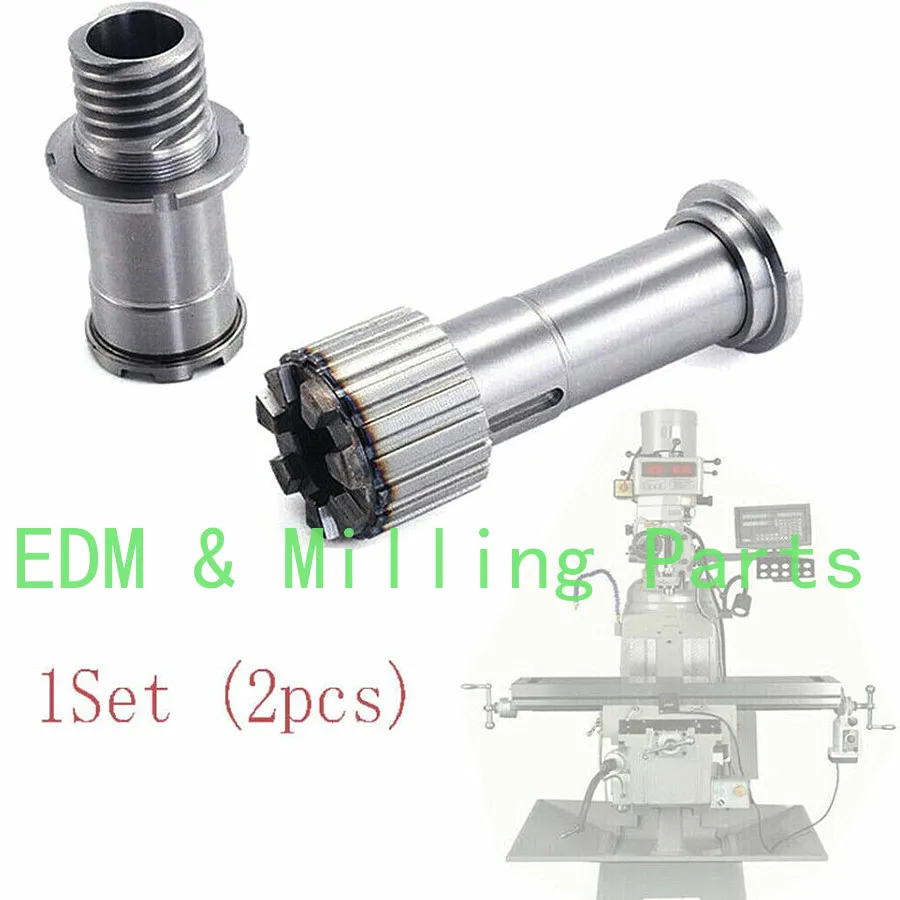 1 Set CNC Milling Machine Part Spindle Clutch Gear Hub Step Pulley Combine For Bridgeport A3+20+57+74