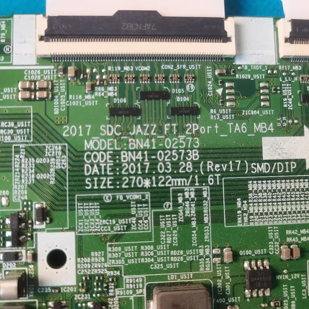 BN41-02573 di del rifornimento della scheda della scheda logica di T-CON adatto a ueue75mu6105 UE75MU6100AK UE75MU7000T
