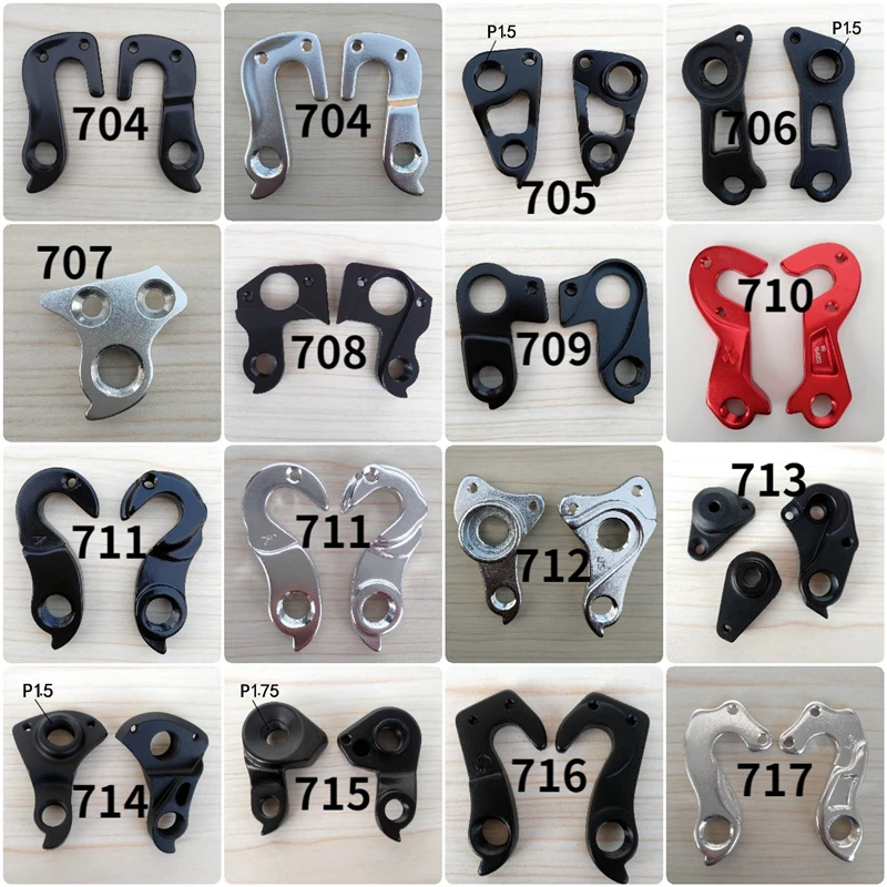 1PC parti di biciclette telaio in carbonio Mech Dropout per KTM CANYON VITUS stephen FOCUS moso GHOST deragliatore Gear Hanger numero 665-680