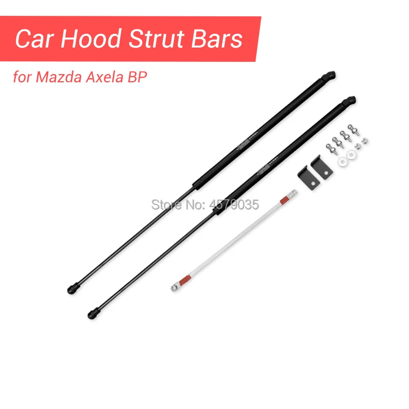 For 2019-2021 Mazda Mazda3 Axela BP Car Refit Hood Cover Lifitng Support Strut Bars Spring Shock Bracket Hydraulic Rod Styling