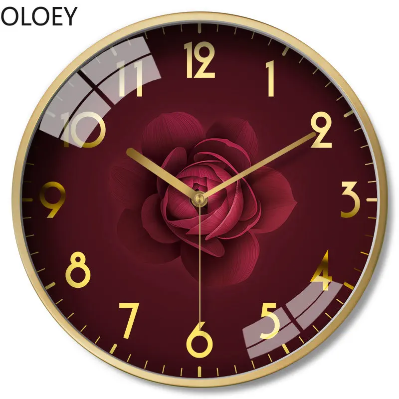 

Large Gold Wall Clock Metal Luxury Wall Decorations Living Room Creative Bedroom Modern Design Wall Clock Home Decor Brie Europe