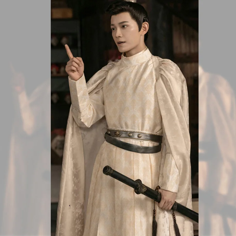 11 Designs Ancient Prince Male Swordmen Scholars Cosplay Costume Hanfu for TV Play The Romance of Tiger and Rose Han Shuo Design