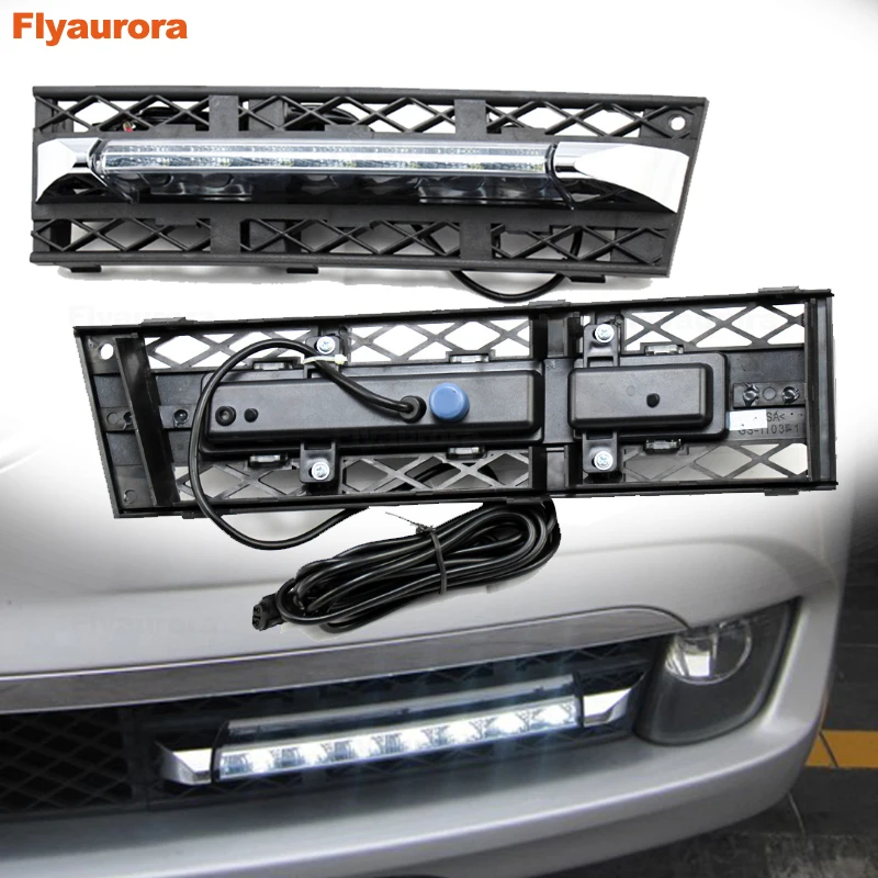 2X LED Daytime Running Light DRL Day Lights Fog Lamp For BMW 7 Series F01 F02 730i 740i 750i 760i 2009 2010-2013 car Accessories