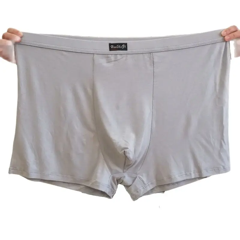 Fattening and Increasing High Elastic Flat Pants for Middle-Aged and Elderly Loose Large Men's Underwear