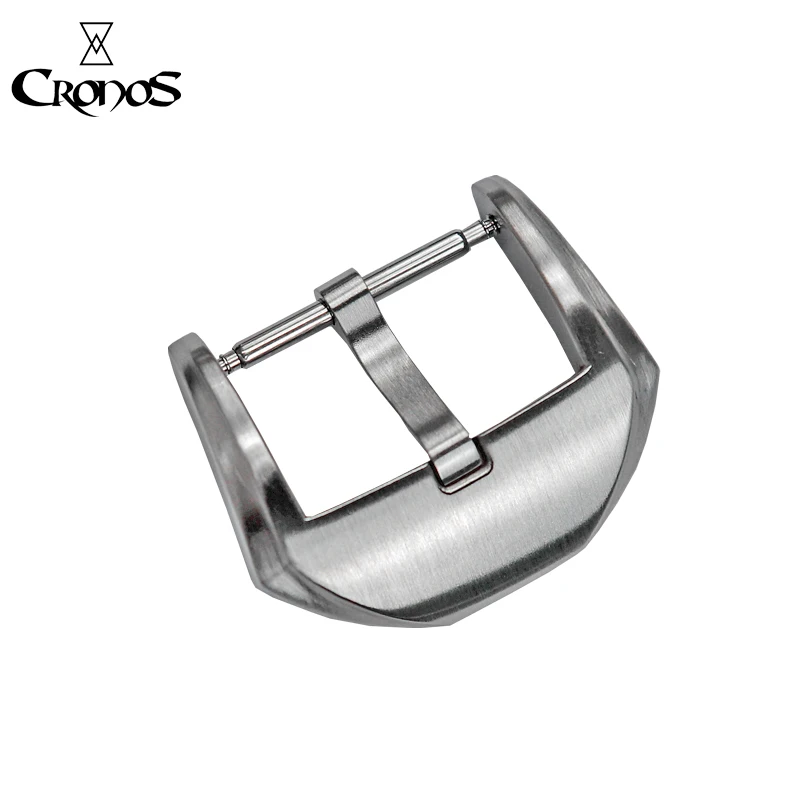 

Cronos Watch Parts Stainless Steel Buckle for Straps Tongue buckle Fully Brushed 20 mm 3.0 with Spring Bars