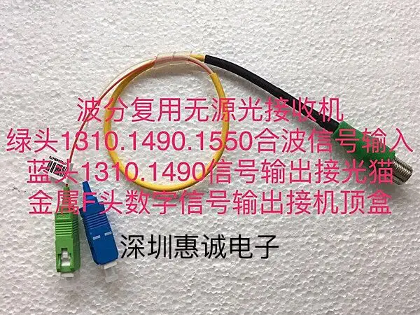 Receptor óptico pasivo de subonda WDM de 1 piezas