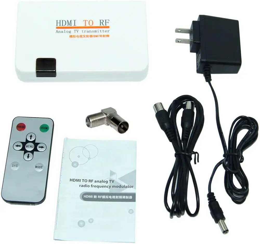 Hdmi Naar Rf Coaxiale Converter Box Zet Hdmi Naar Coaxiale Analoge Signaal Met Afstandsbediening Voor Oude Tv Ondersteuning Zoom functie