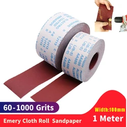 1 Meter/roll 60-1000 Grit Emery Cloth Roll Sanding Sandpaper For Metalworking Dremel Wood Working Furniture Grinding Polishing