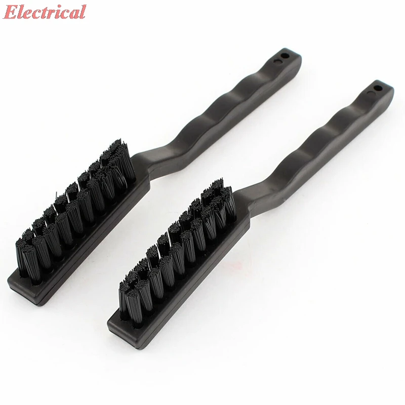 Black Plastic Ground PCB Rework Dust Record Cleaner Tool Anti-Static Brush