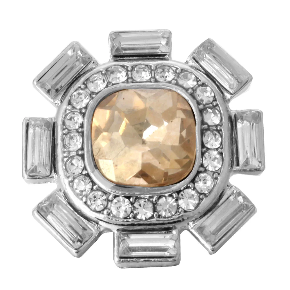 Colar imitação de coruja com strass-18mm