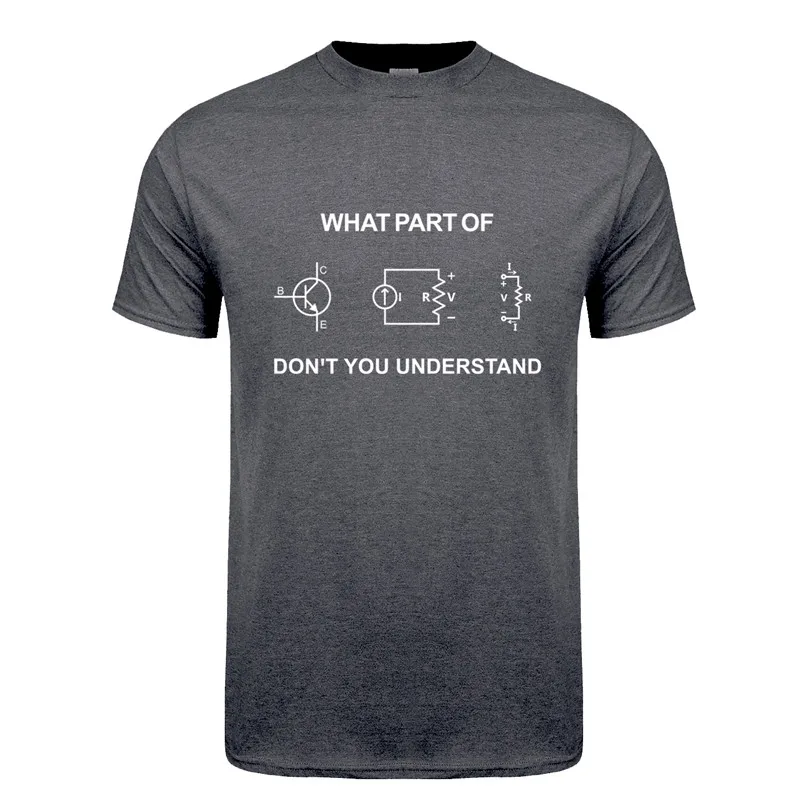 Electrical Engineer T Shirt Summer Men Short Sleeve Cotton Funny Engineering Sarcasm T-shirts Cool Man Tshirt Gift JL-102