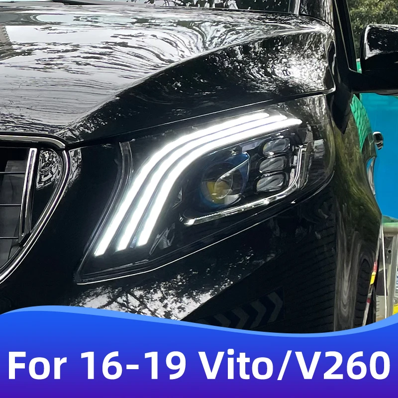 Car For Mercedes Benz Vito headlight 2016-2021 Benz V-class V260 W447 modified Maybach headlight DRL  accessories