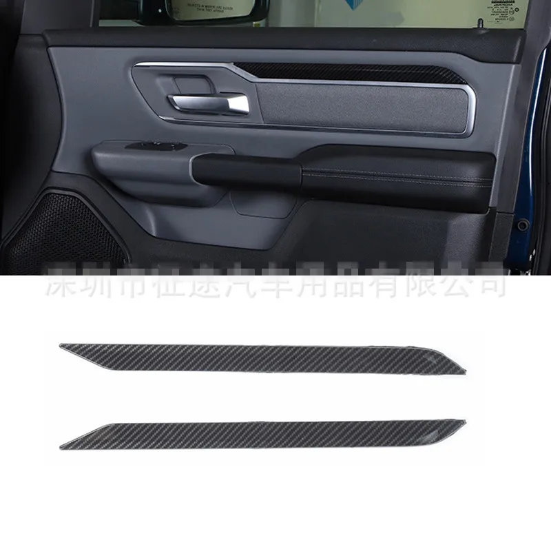 

Car Door Inner Decal Stripe Sticker Carbon fiber ABS Fit For Dodge RAM 1500 2018-2020 car styling