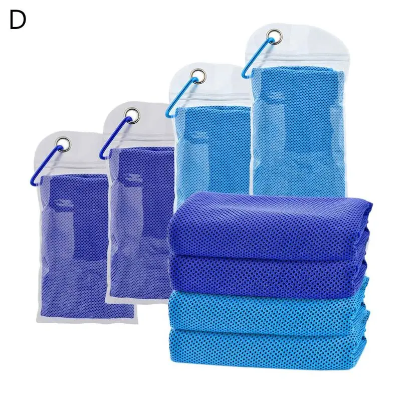 Toalla de refrigeración deportiva, toalla de hielo suave y transpirable, para Yoga y Fitness, 4 Uds.