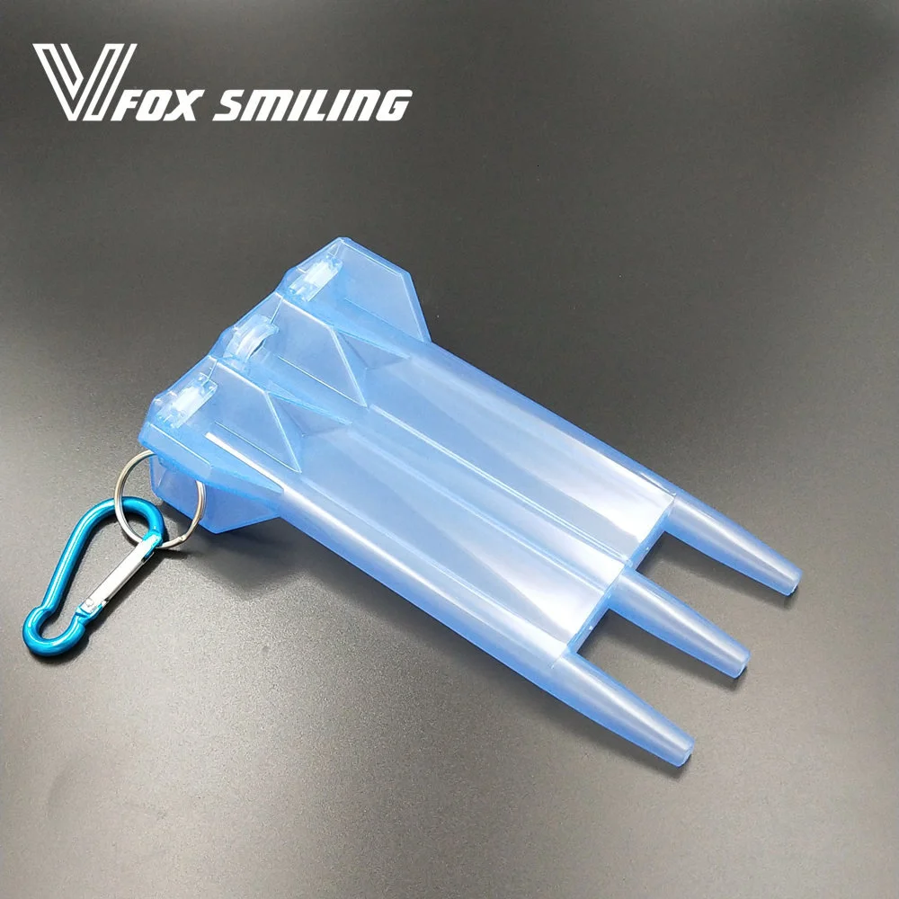 Fox Smiling Big Size Plastic Dart Box Dardos Case For Professional Dart Accessories 6 Colors