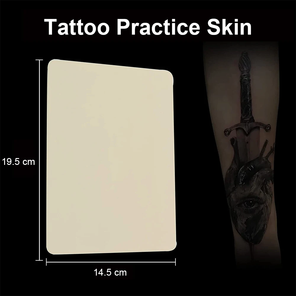 YANGNA Blank Tattoo Practice Skin Tattoo Fake Skin Double Sides Microblading Eyebrow Practice Skin Tattoo Supplies for Beginners