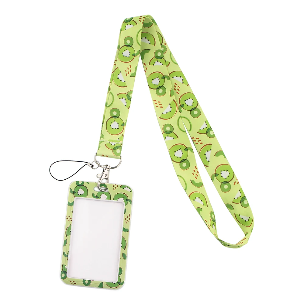 JF1034 Summer Fruit Pattern Watermelon Strawberry Lemon Lanyard For Key ID Card Pass Gym USB Badge Holder DIY Hanging Rope