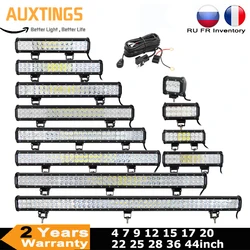 LED Light Bar 4 7 9 12 15 18 20 22 25 28 36 44 inch 4x4 Work Led Bar Offroad SUV ATV 18W 36W 54W 72W 90W 108W 126W 144W 162W