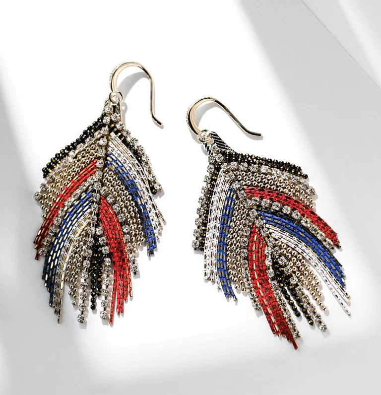 Free Shipping HER037 50Pairs/lot Reto Alloy Earrings W Artificial Rhinestone Fashion Women Wearing Vintage Jewelry Wholesales