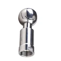BSP1/2 ""-2"" pulgadas SS304 bola de pulverización rotativa de acero inoxidable hilo femenino sanitario cabezal de limpieza de tanque CIP cobertura de 360 grados accesorios de lavado