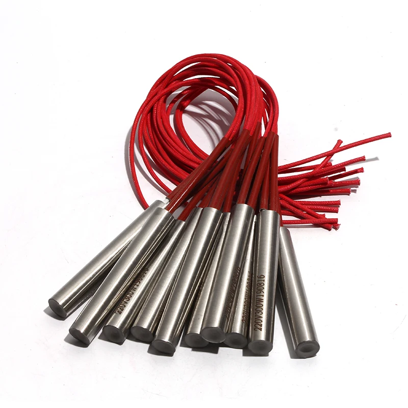 LUJINXUN 10pcs/lot 12mm x 25/28/30/32/35mm Cartridge Heater Element Single End Mould 110V/220V/380V 70W/80W/100W for 3D Printer