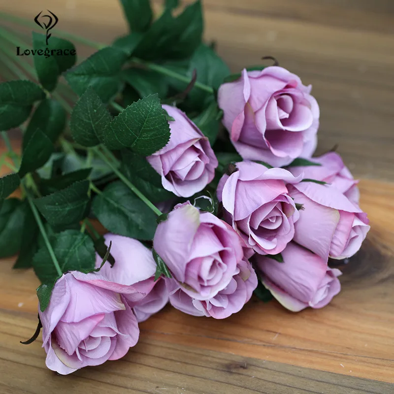 10 Cm Mini Rose 1 Boeket Rose Bloem Hoofd Kunstzijde Boeket Fake Rozen Kunstmatige Bloemen Voor Decor Bruiloft terug