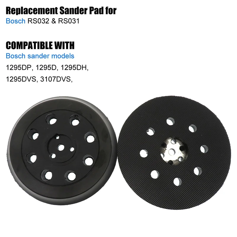 

5 Inch Hook and Loop Replacement Backing Pad forThickened Super Hard Backing and Superior Cushioning Material