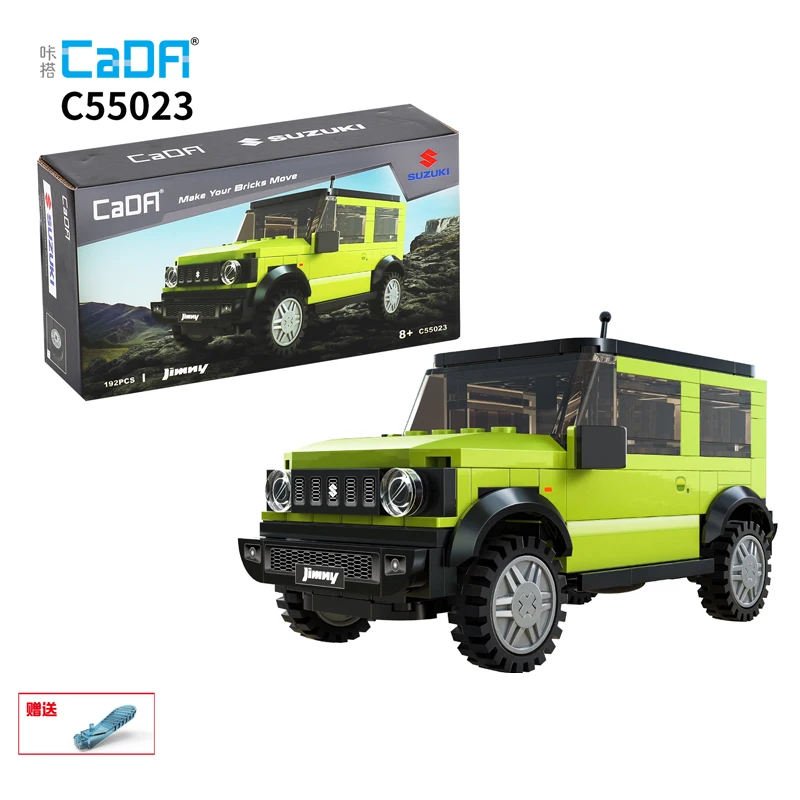 Cada 1/24 Authorized Suzuki Jimny Off  Road Car Building Blocks Set High Tech Bricks Assembled Creative Toys