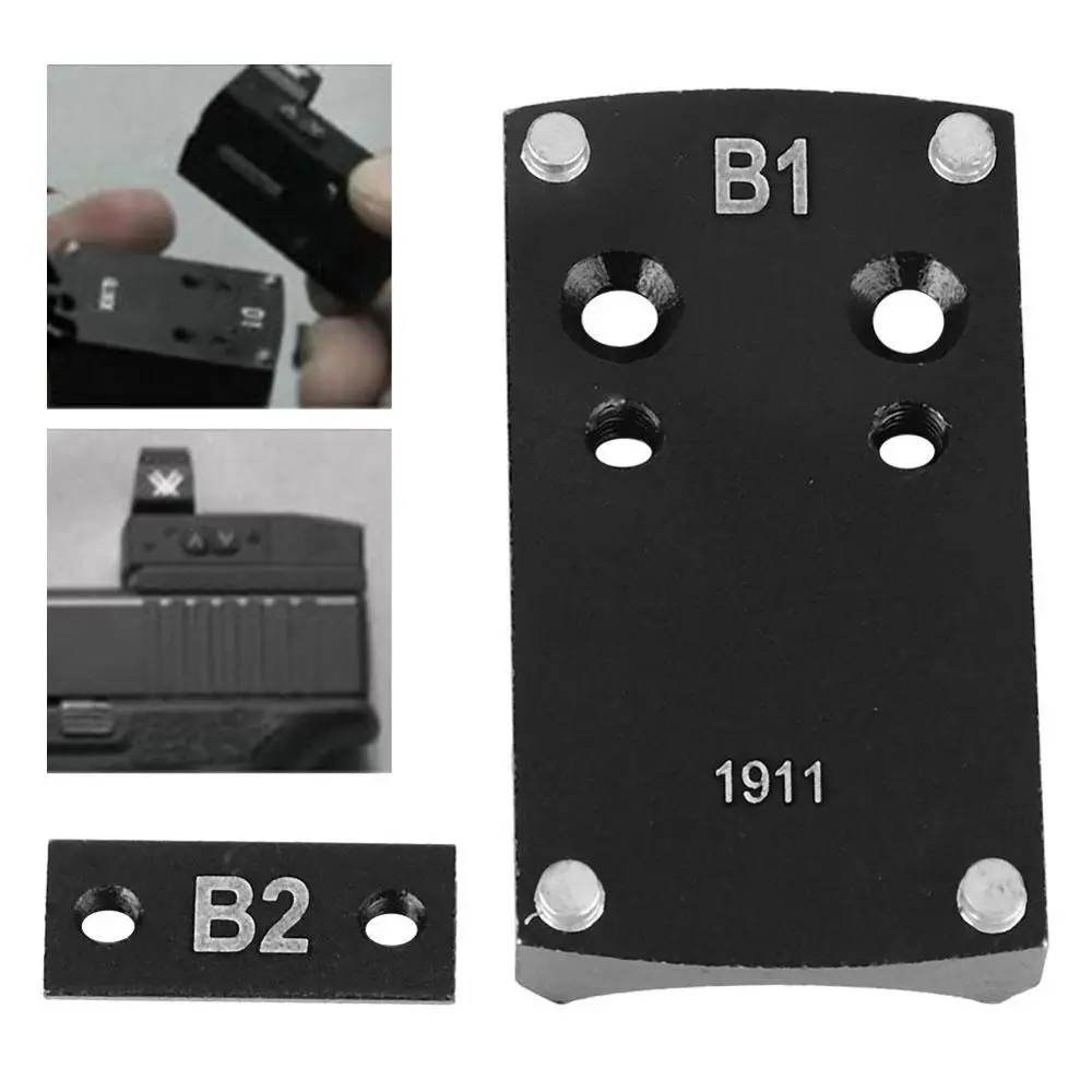 MAGORUI Pistol Mount Plate Base for Micro Red Dot Sight B1 Fits 1911