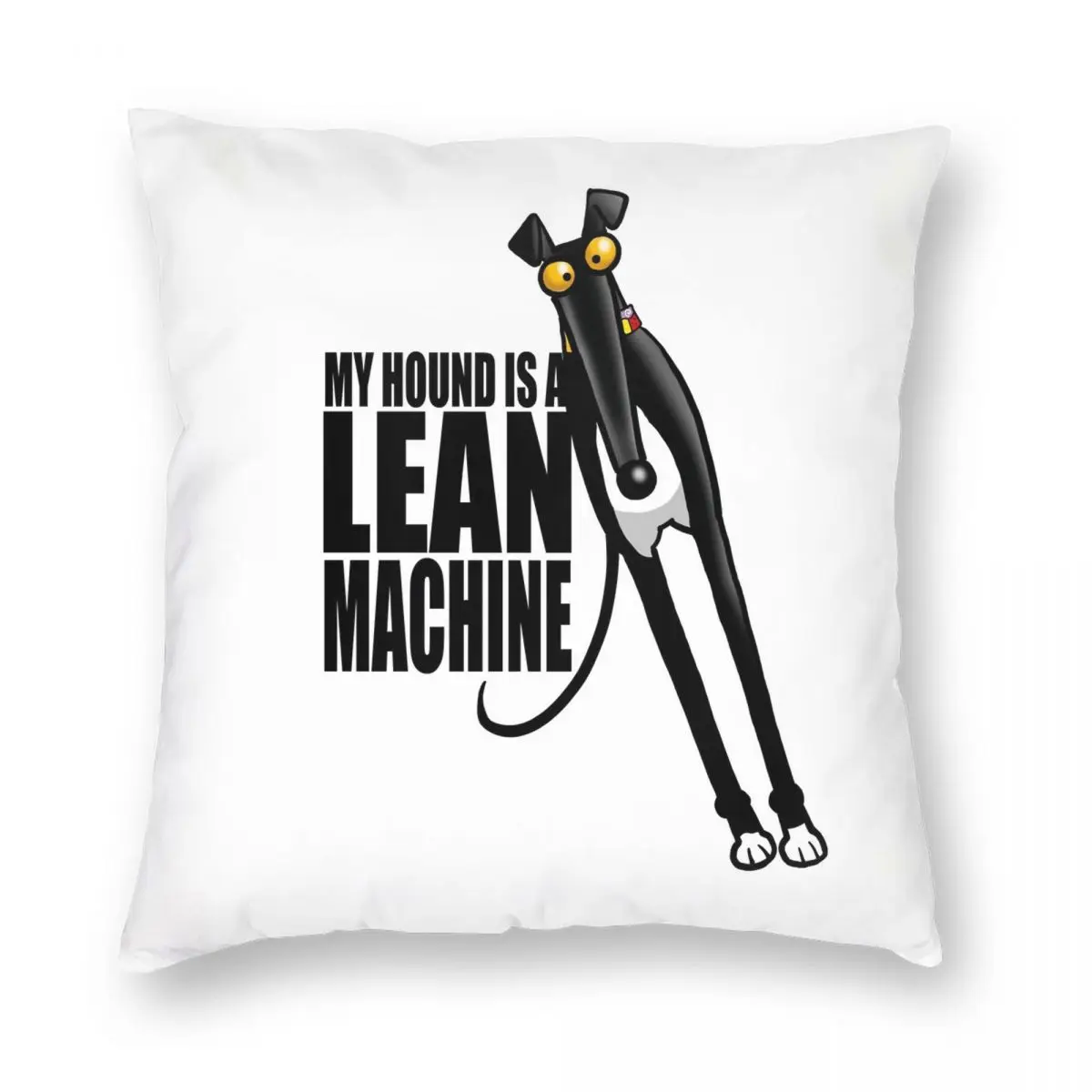 Lean Machine Square Pillowcase Polyester Linen Velvet Pattern Zip Decor Throw Pillow Case Room Cushion Cover Wholesale 45x45