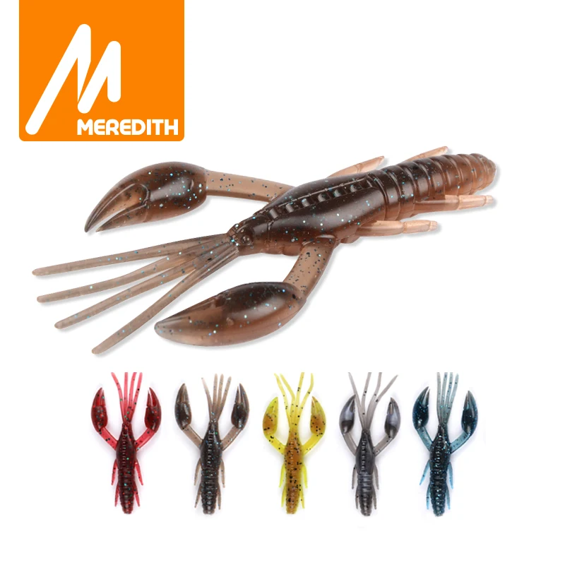 

Рыболовные приманки MEREDITH 5 см 2 г 20 шт., мягкие приманки с креветками, воблер окунь, мягкие силиконовые приманки